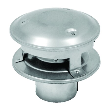 Selkirk 3 in. D Galvanized/Stainless Steel Twist Lock Termination Cap 283800